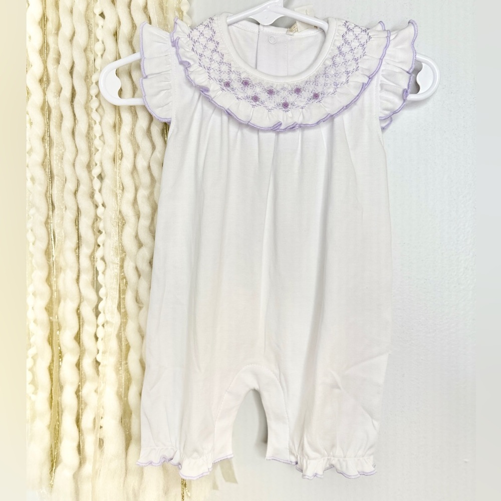 Kissy Kissy Purple Bishop Playsuit Pima